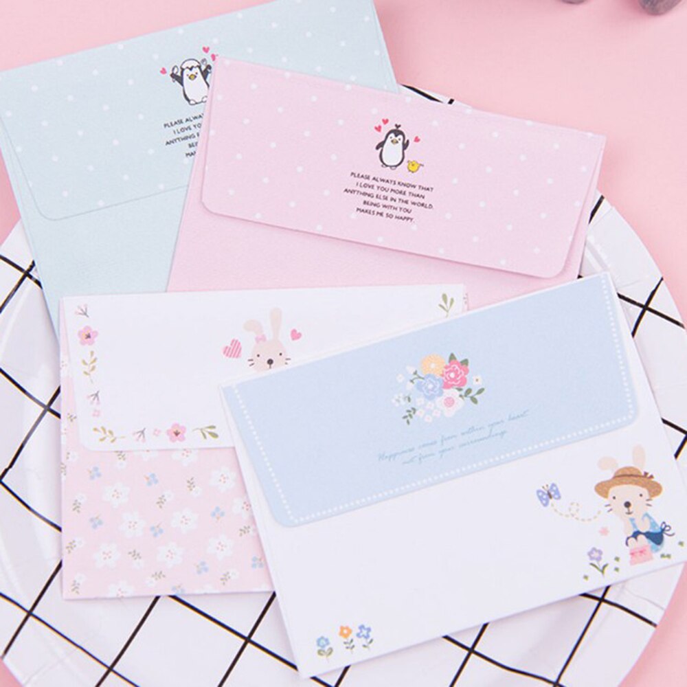 Envelopes 4 Sheet Letter Paper Set Love Flower Letter Paper Cute Letters Writing Paper Letter Envelope Office Supplies