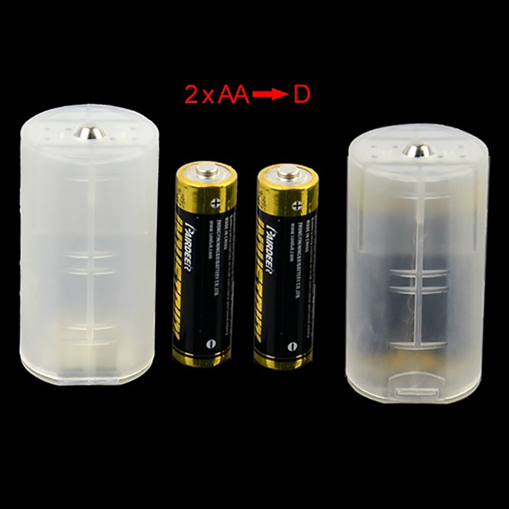 5 Keuze Aaa Naar Aa/Aa Naar C/Aa Naar D/2AA Naar D Batterij Combinatie Mobiele batterij Box Adapter Aaa Aa Holder Case Converter Switch: 2 AA to D