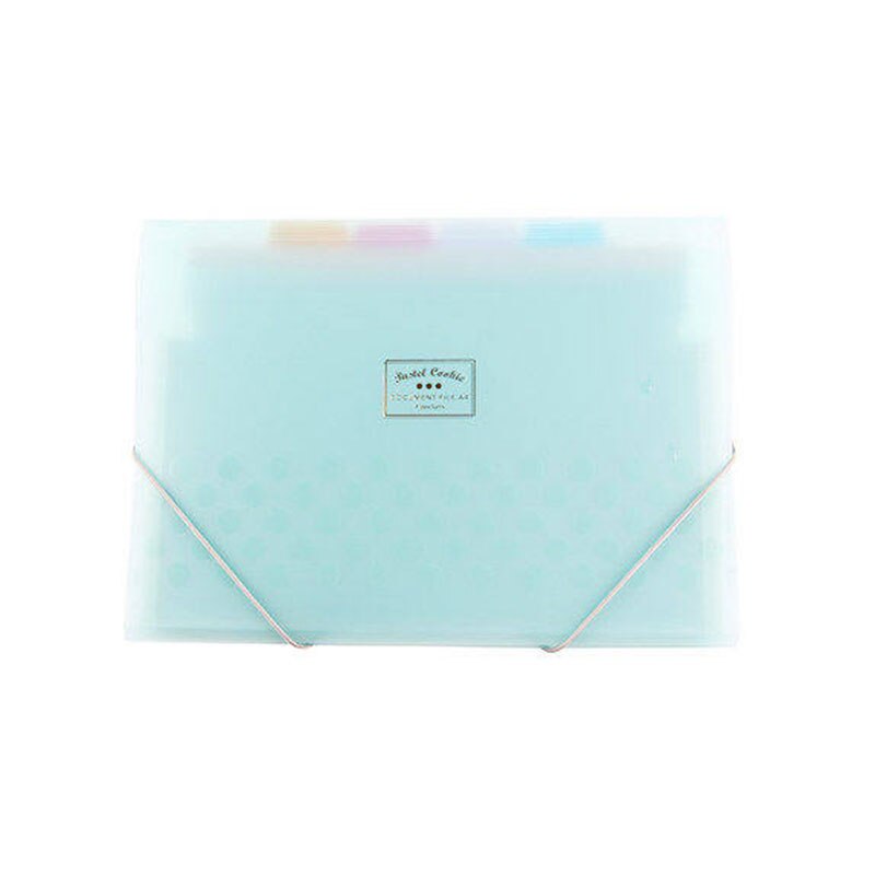 gefrostet PP ordner Erweiterung Brieftasche 8 schichten innere Dokument veranstalter Datei speicher ordner A4 4 farben erhältlich nebel-wie gefühl: Himmel Blau