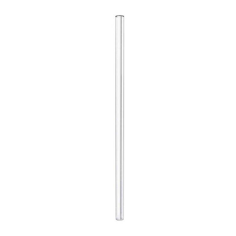 Drinking Straws Glass Straw Eco Friendly Reusable Drinking Straw Bent Straight Drinks Straw with Brushes for Smoothies Cocktails: Transparent Straight