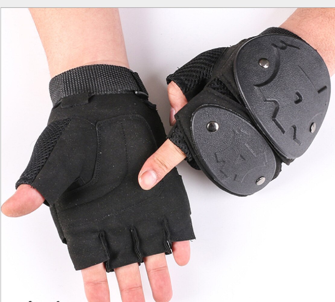 Gants demi-doigt de protection antidérapants tactiques d'extérieur