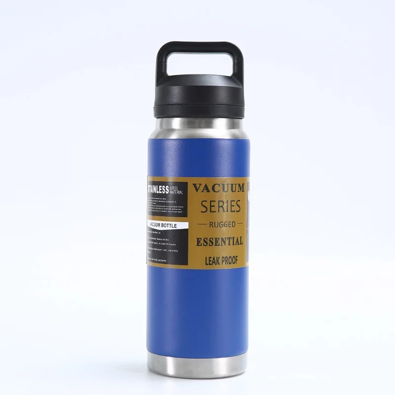 Large Capacity Thermal Car Cup Portable Insulation Vehicle Mug for Men Travel across Borders Heat Retention Cup: Yellow / 1000ML