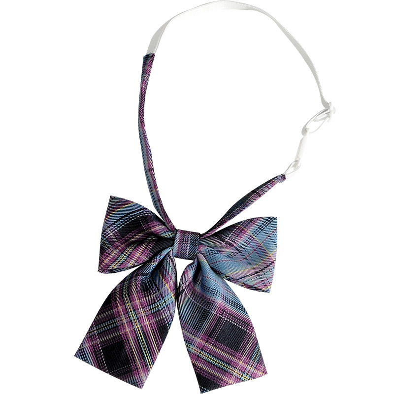 Bonita pajarita JK para chicas de la escuela, pajarita japonesa a la para mujeres, pajarita a cuadros, uniformes para estudiantes, camisas informales para trabajadores del banco, mariposa