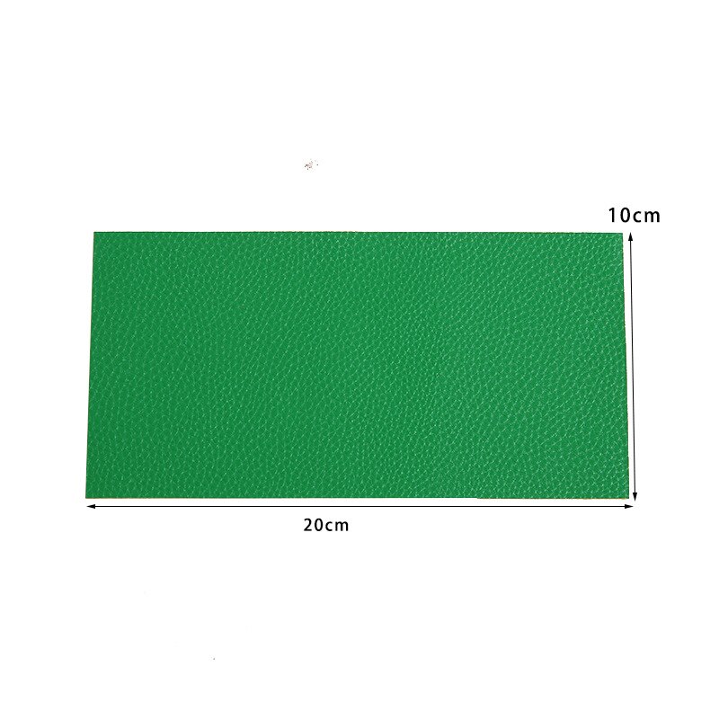 10X20Cm Zelfklevende Stick-On Geen Strijken Sofa Repareren Leer Pu Stof Stickers Patches Plakboek Stof badges: green