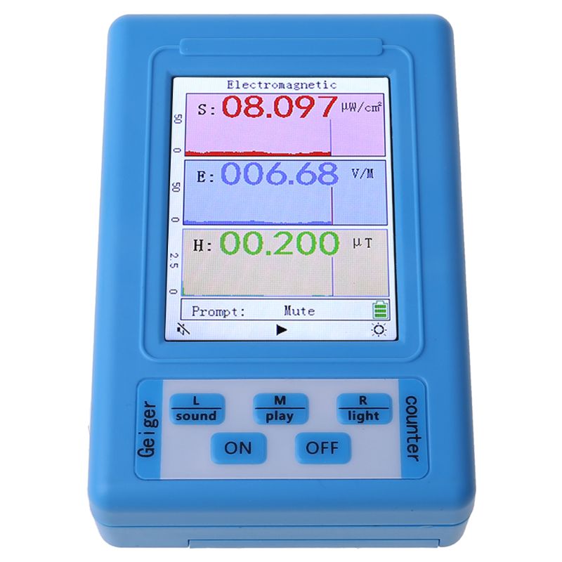 Elektromagnetisk strålingsdetektor dosimeter monitor strålingstester emf meter