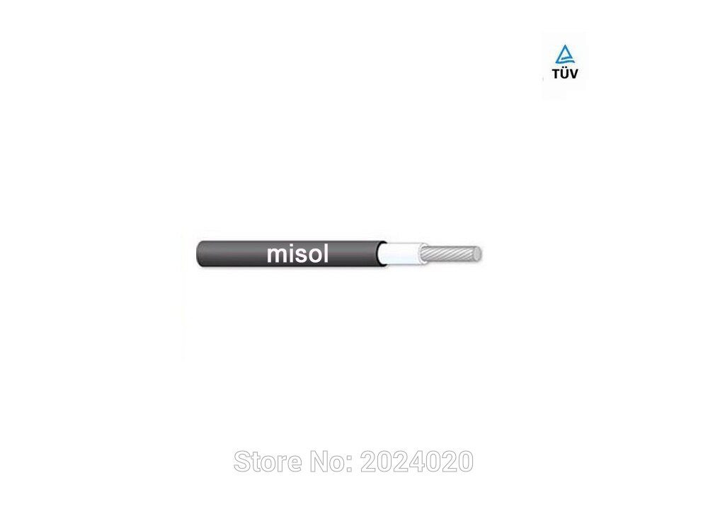 10 meters of 4.0mm2 Photovoltaic cable ( PV Cable ), TUV cable for PV Panels Connection, Solar System Cable