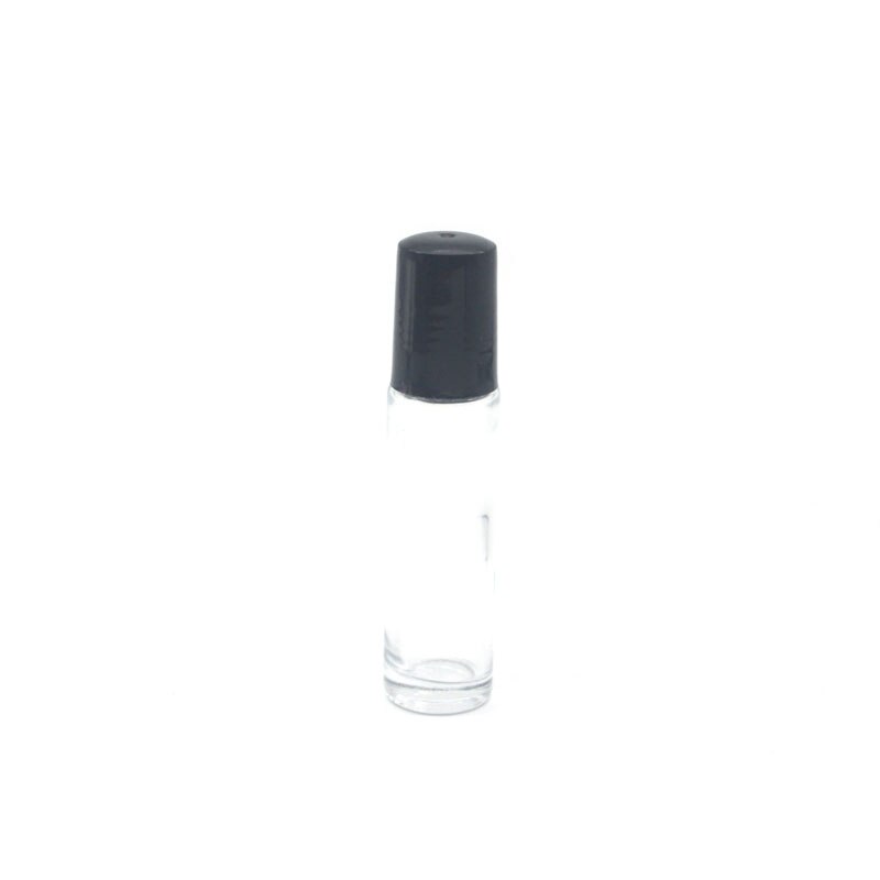 3 pièces dégradé coloré 10cc épais verre rouleau bouteille vide parfum huile essentielle Test bouteille 10ml Roll-On flacon: Clear