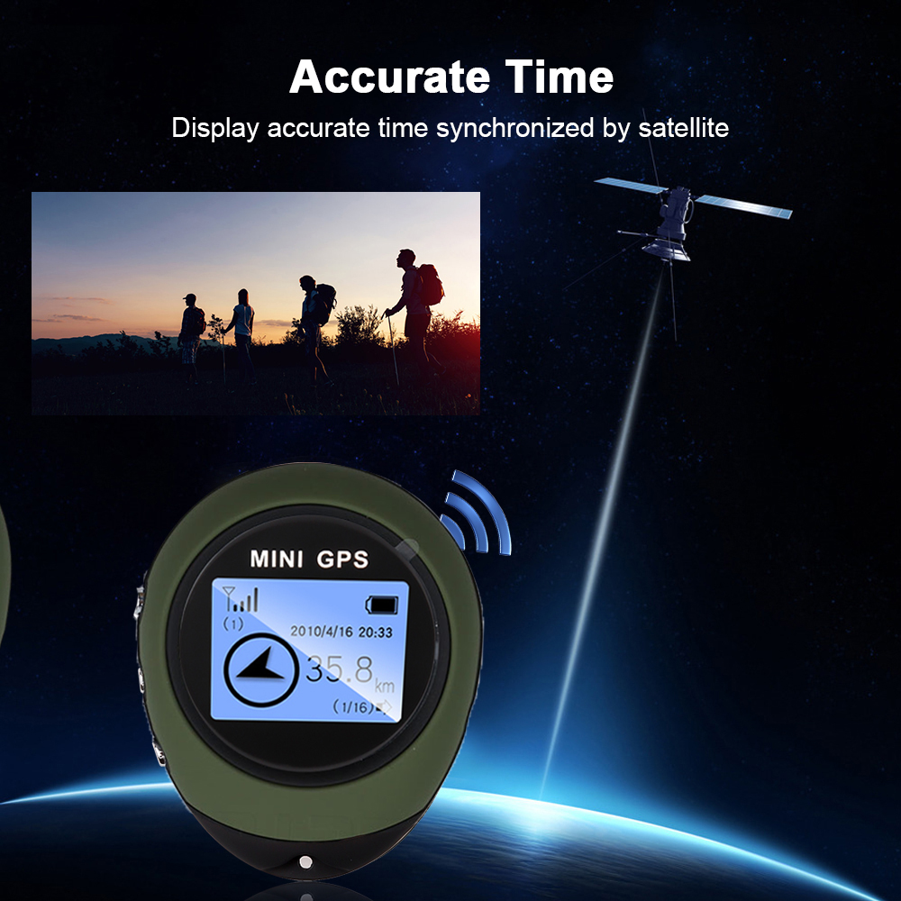 Mini gps navigationsmodtager tracker logger usb genopladelig håndholdt placeringsfinder tracking til rejsende kompas