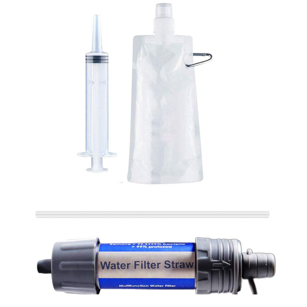 Outdoor Waterzuiveraar Persoonlijke Emergency Water Filter Verbeteren Water Mini Draagbare Filter Outdoor Activiteiten