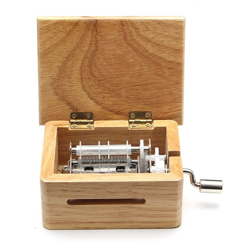 15 Tone Hand Music Box With 10 Paper Tape Puncher Wooden Box And Music Sports Box Paper With Hand Shake Music Box