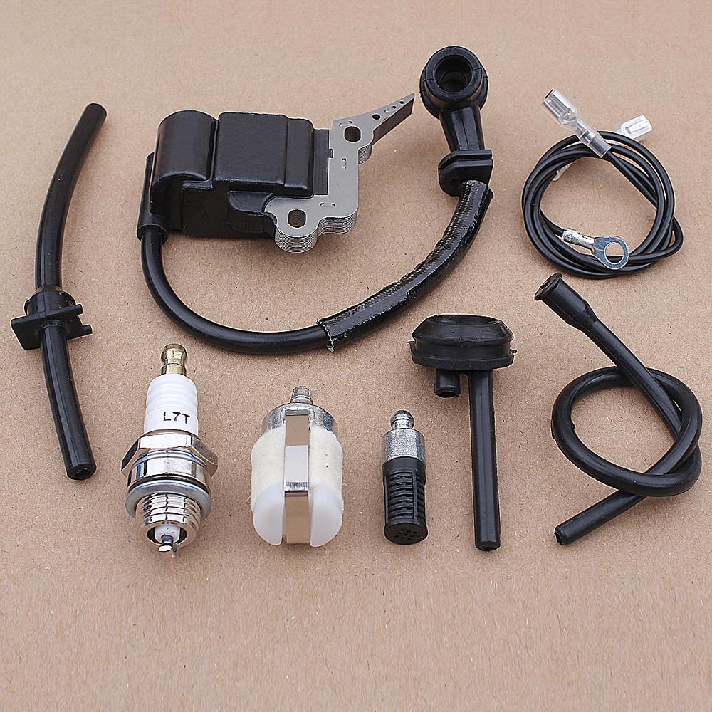 Ignition Coil Module Fuel Filter Line Pipe Kit For Chinese Chainsaw 2500 25CC Zenoah G2500 Garden Spare Parts