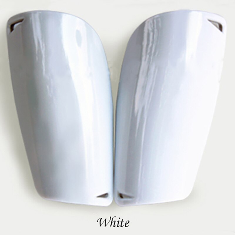 2 stks Professionele Voetbal Scheenbeschermers Voetbal Kalf Spalk Brace Pads Schaatsen Been Protector Zwart Blauw Groen voor Kinderen Tiener volwassen: WHITE / L