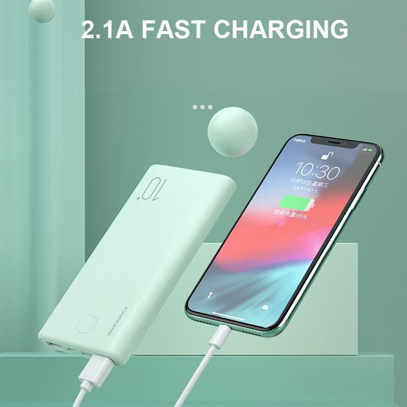 Tragbare Energie Bank 10000mAh Mini Externe Batterie Ladegerät 2,1 EINE SCHNELLE 5000mAh Poverbank Telefon Ladegerät Für Clever Handy, Mobiltelefon telefon