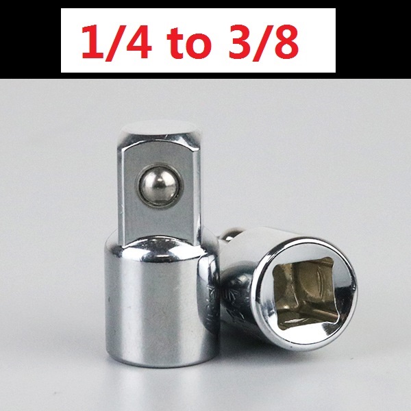 Hülsen Adapter Steckdose Konverter Adapter atz austauschbarer Adapter Ratschen schlüssel aufsatz 1/2 groß 3/8 mittel 1/4 klein: Hellblau