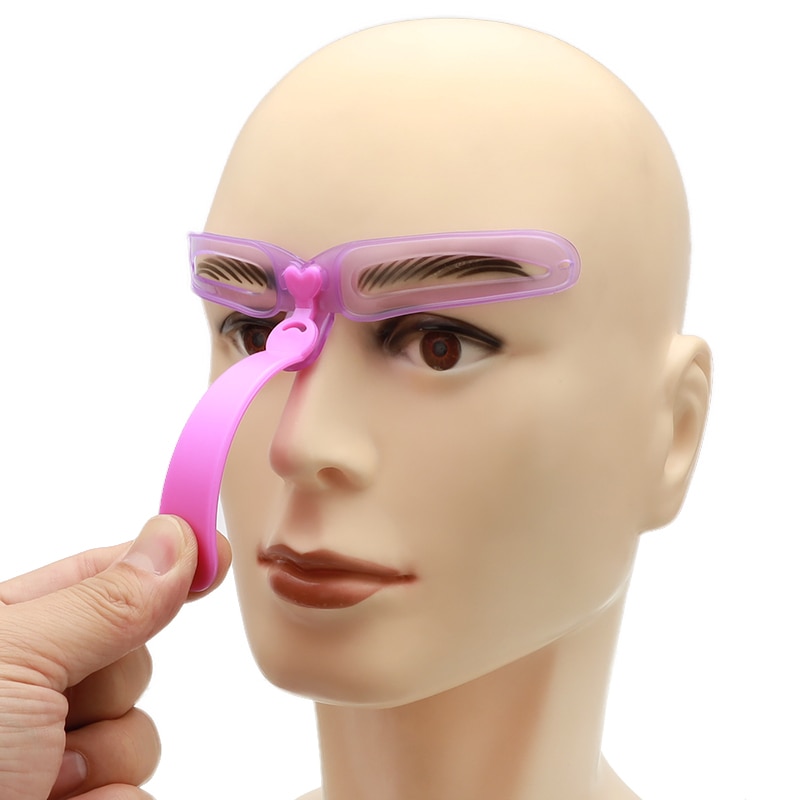 8 in1 Eyebrow Shaping Template Helper Eyebrow Stencils Grooming Card Eyebrow Defining Makeup Cosmetics Accessories