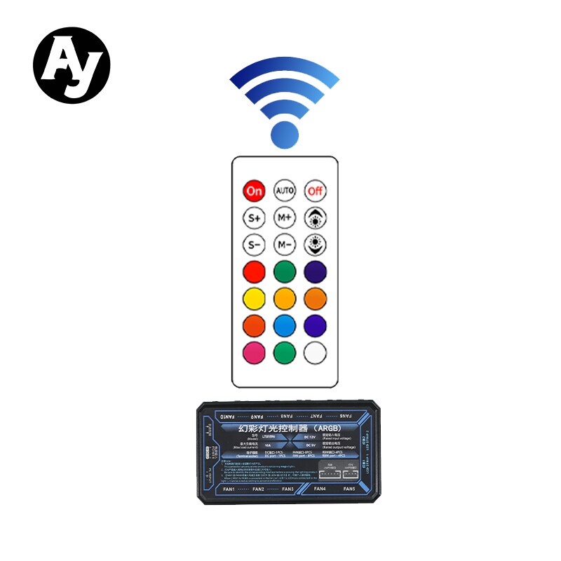 Ay AM1 Computer Fan Remote Infrared Remote Control Supports All Fans ARGB Aura Sync Of Ay Series