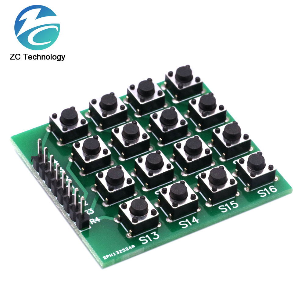8pin 4x4 4*4 Matrix 16 Tasten Taste Tastatur Tastatur Breadboard Modul Mcu für arduino Diy Kit