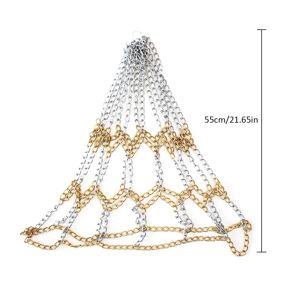 Anti-Rust Basketball Chain Net Outdoor Galvanized Steel Standard Hoop Basketball Goal Net Heavy Duty