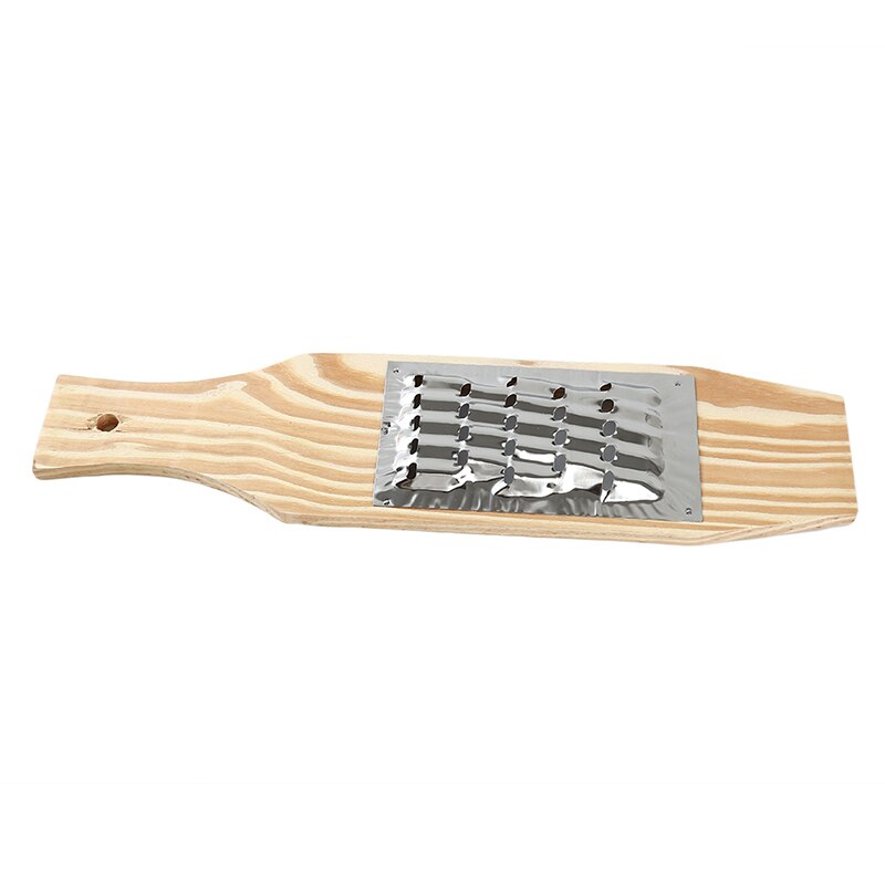 Multifunctionele hout + roestvrij staal kaasrasp fruit dunschiller rasp microplane kruidenrasp fruit groentesnijder