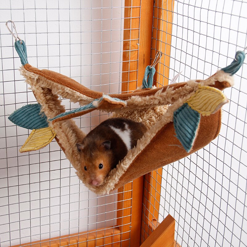 Sød lille eksotisk kæledyr sukker svævefly pindsvin hamster egern chinchillaer ilder critter poser reb hængende ark bur