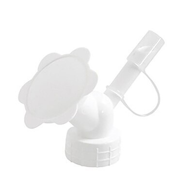 Aspersor de jardinería portátil 2 en 1, boquilla de regadera para interior, cabezal de ducha de riego de plástico, herramienta de jardín: Blanco