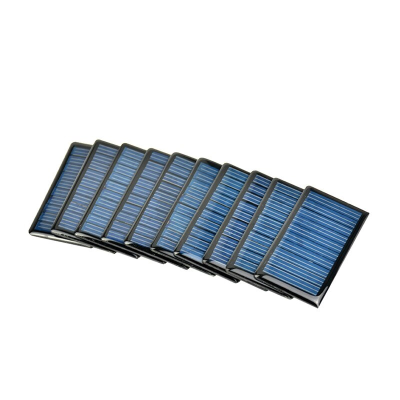 Sunyima 10 stk 5v 60ma 68 x 37mm polykrystallinske solpaneler solceller plader spot gør-det-selv solar batterioplader painel solars