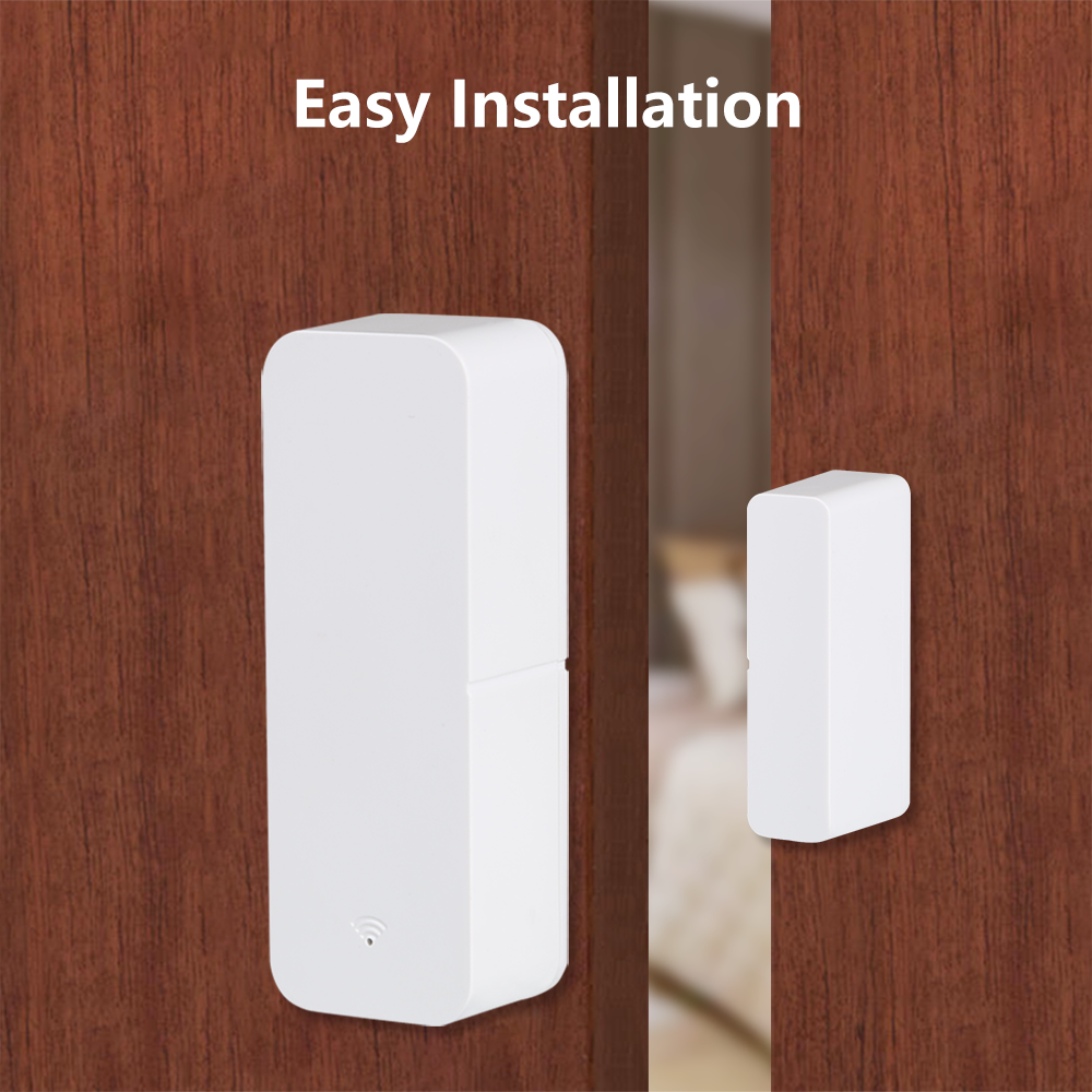 Tuya WiFi Zigbee Window Door Sensor Smart Home Door Open/Closed Detectors Window Sensor SmartLife Works With Google Home Alexa
