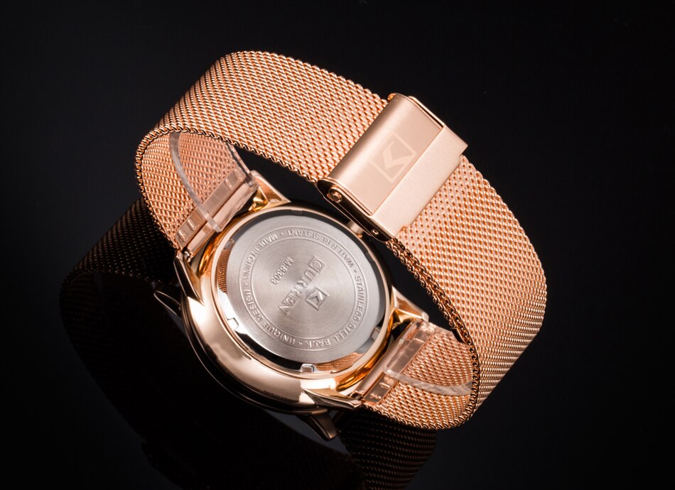 CURREN de lujo para hombre, relojes casuales impermeables de acero inoxidable, reloj de pulsera deportivo de cuarzo para hombre, reloj masculino