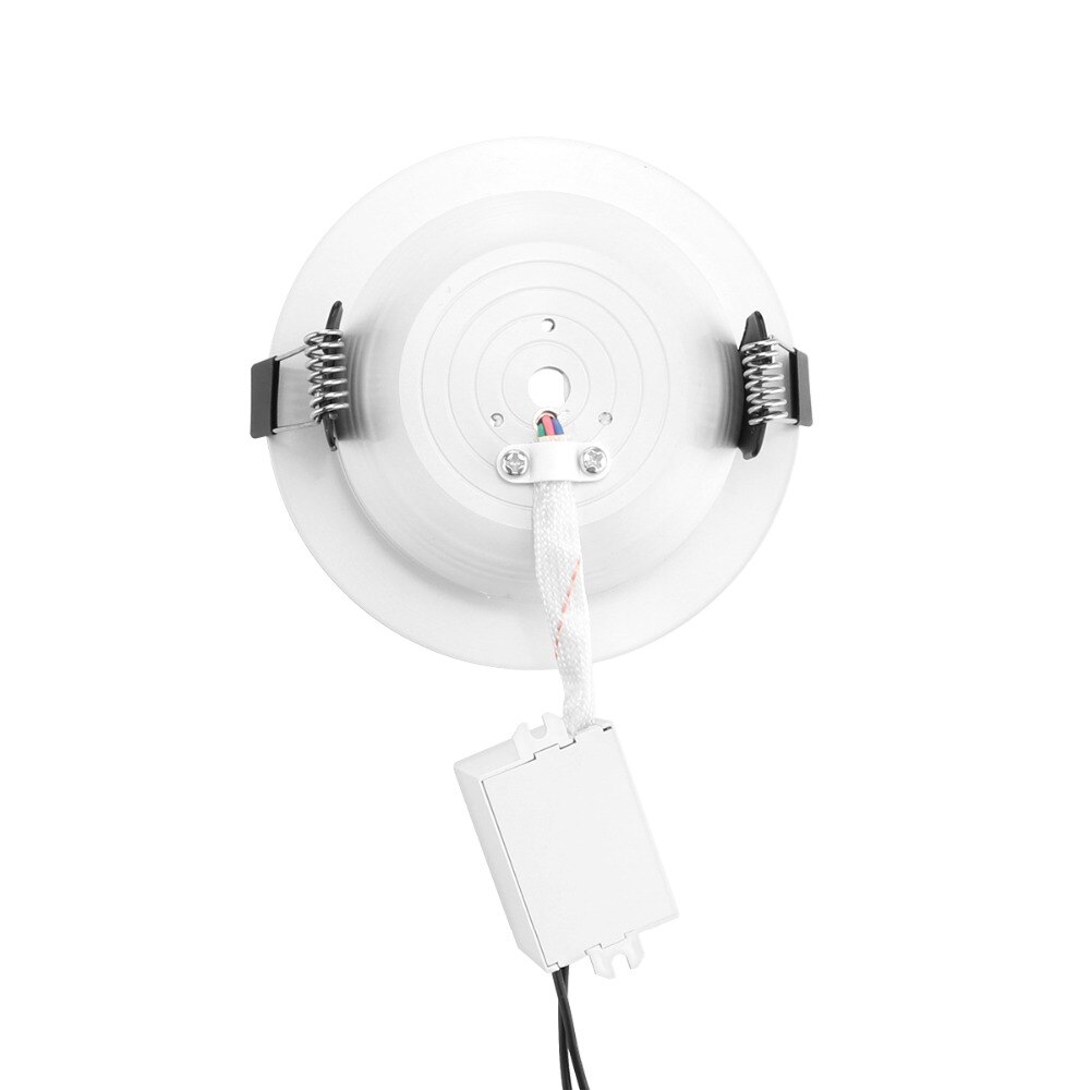 5/10/18W Round RGB LED Panel Light Concealed Recessed Ceiling Lamp With Remote Control AC 85-265V