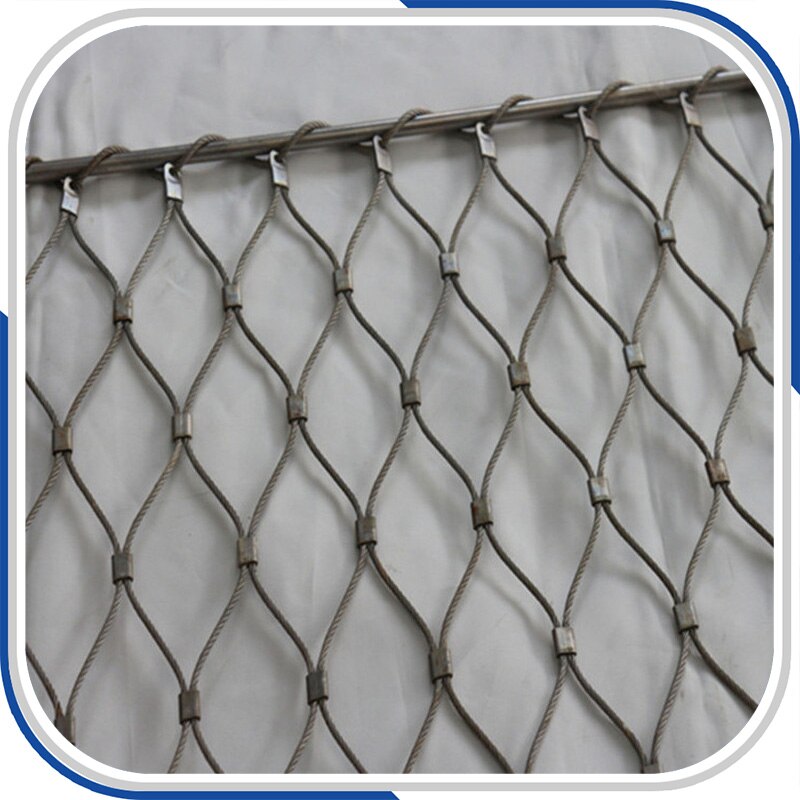 Excellent flexibility stainless steel wire rope mesh for balustrade