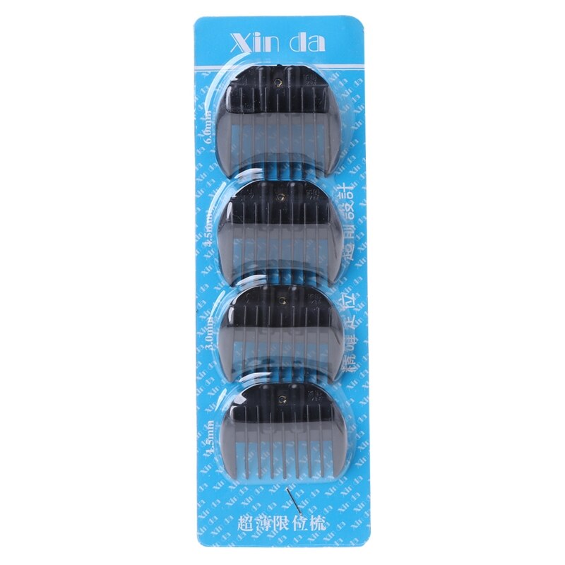 Kemei 1 set(4pcs) Limit Comb Hair Clipper Guide Guard Attachment 4 Sizes Haircutting Replacement