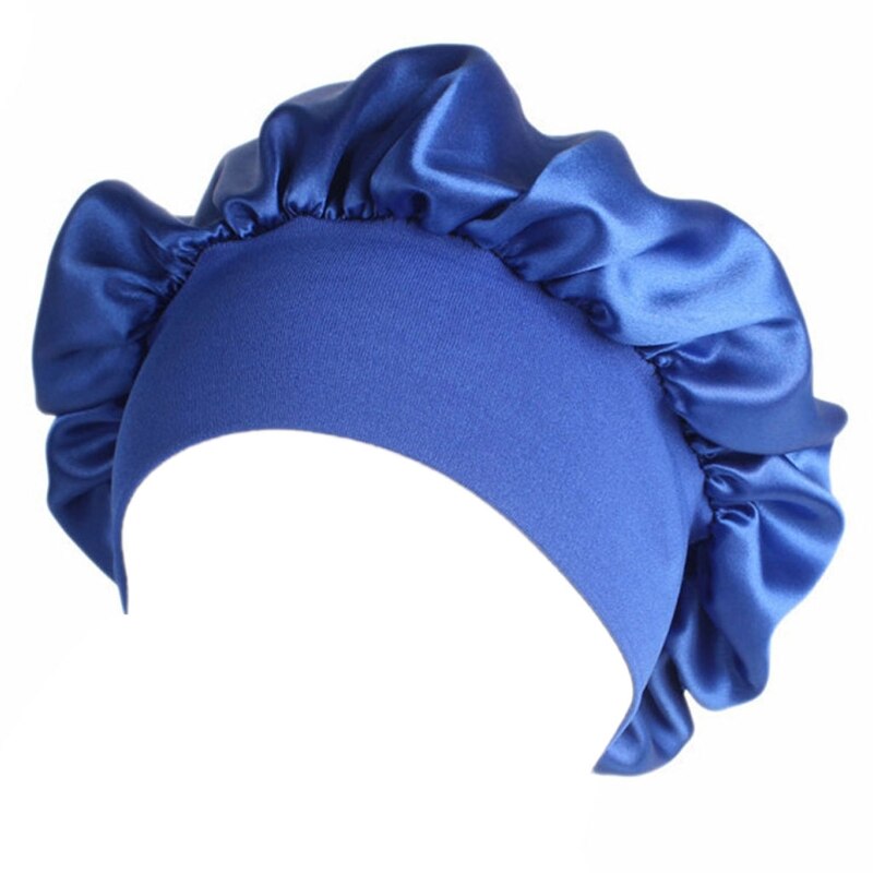 Women Satin Sleep Cap Full Coverage Soft Night Sleep Hat Cap Chemotherapy Cap: RB