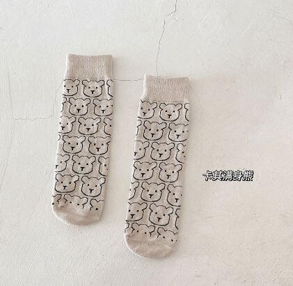 Calza per bambini autunno cartoon orso baby Legwarm cotton tube boy girl calza scaldamuscoli per bambini: kaiki bear