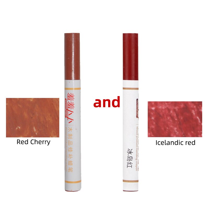 2 pcs set wooden repair crayon floor nail eye hole scratch Crack repair composite repair material: Violet