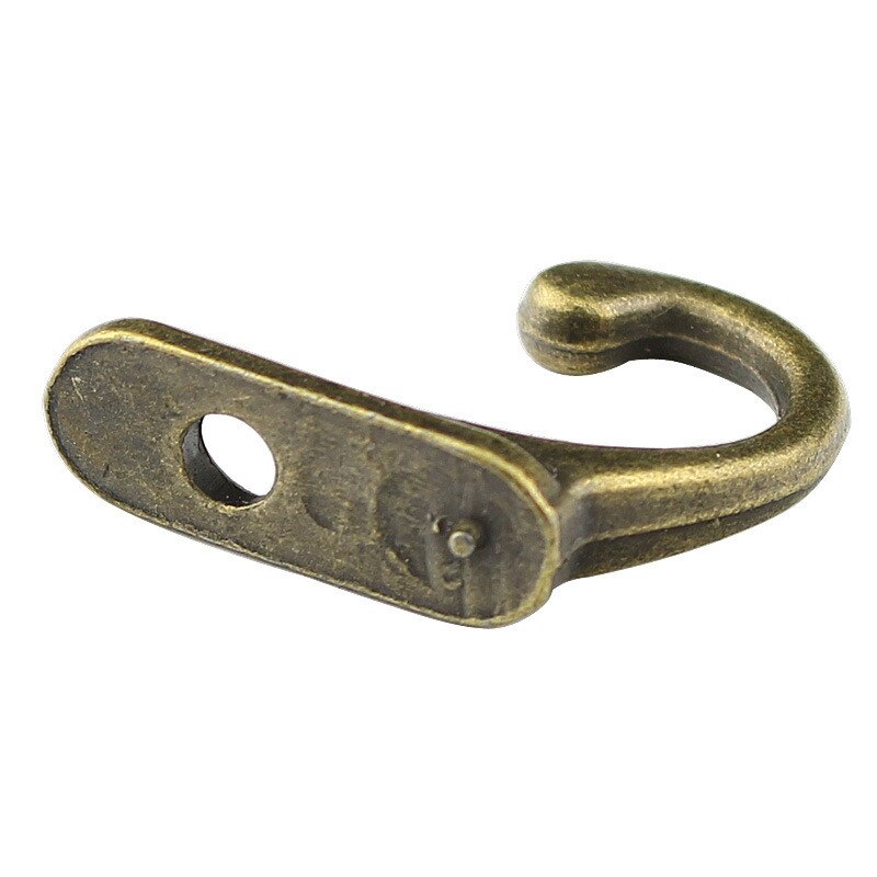 10/1 PCS Antique Hooks Small Wall Hanger Buckle Horn Lock Clasp Hook Hasp Latch For Wooden Jewelry Box Furniture Hardware