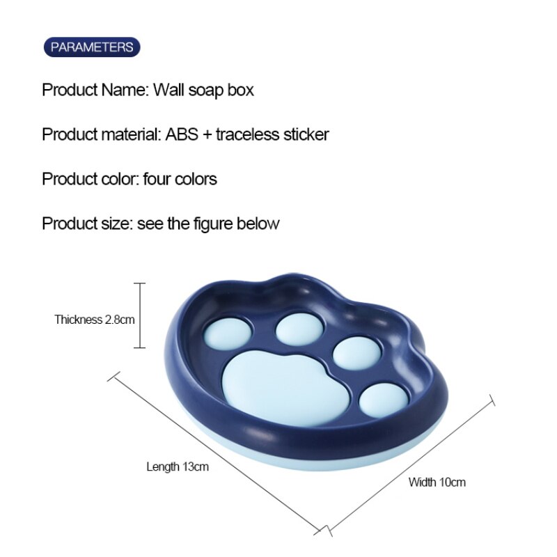 Zeepbakje Kat Poot Zeepkist Afvoer Zeep Houder Douche Zeephouder Schotel Opslag Plaat Lade Keuken Badkamer Benodigdheden Zeep container