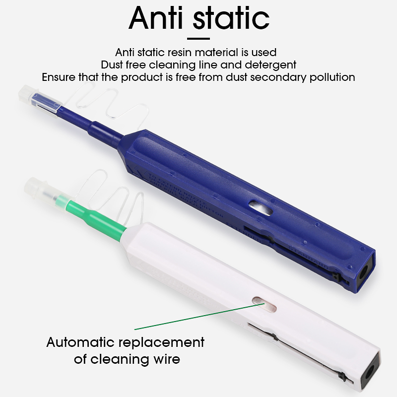 SC/FC/ST 2.5mm Fiber Optic Cleaning Pen LC/MU 1.25mm One-Click Cleaning Fiber Cleaner Tools Optical Fiber Connector Cleaner