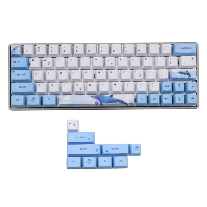 61+11 oem pbt-nycklar med full uppsättning mekaniska tangentbordsknappar pbt dye-sublimation cherry keycaps  o21 20: 3