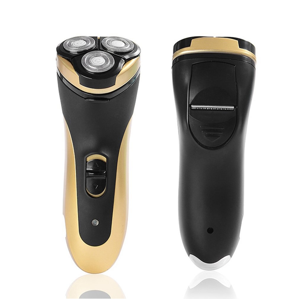 BAOJUN 9188 3 Blades Rotating Rechargeable Electric Shaver Portable 4W Electric Razor With LED Lighting Function
