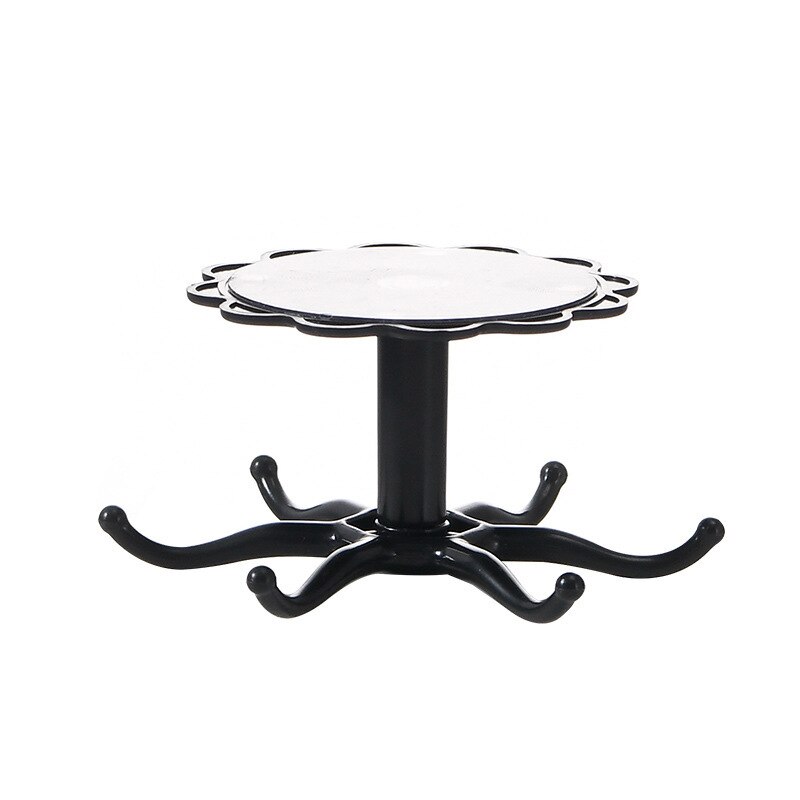 1PC Rotating Hook Bathroom Hook Holder Kitchen Storage Rack Under Shelf Rotate Towel Hook Kitchenware Cabinet Storage Organizer: 01 1