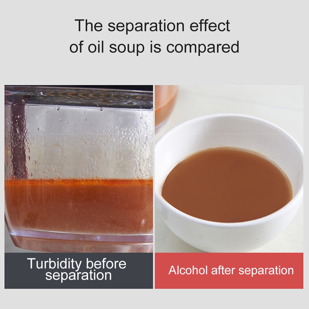 Filtro de residuos de aceite de la sopa multifuncional, dispensador de grasa removible, práctico, resistente al calor, con Mango antideslizante