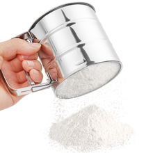 1 ud. De acero inoxidable, tazas de tamiz de harina, tamiz de harina, herramientas de pastelería para hornear, colador para café, glaseado, azúcar en polvo