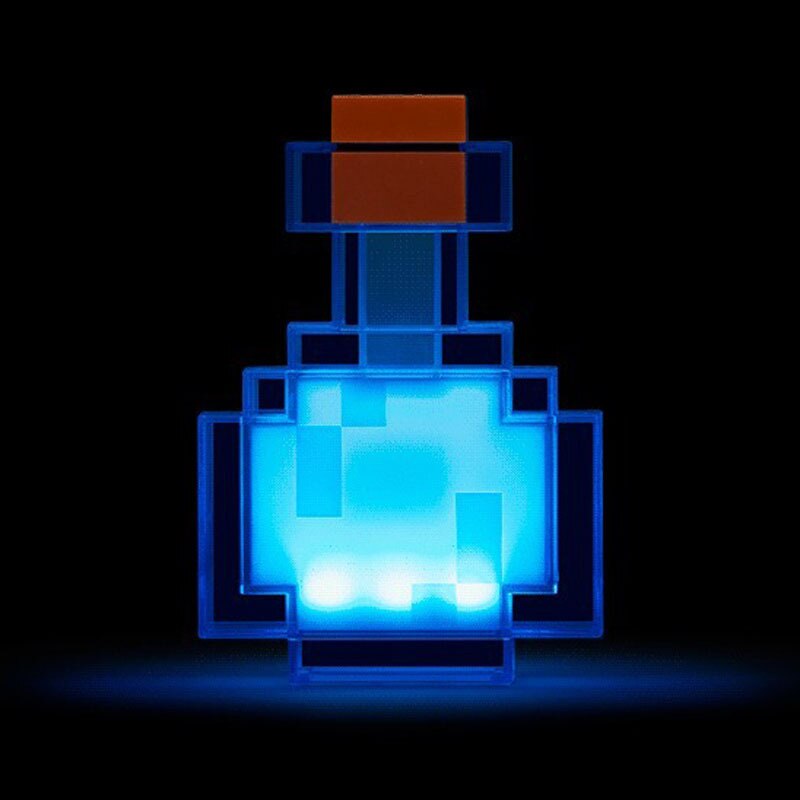 Color Changing Potion Bottle Lights Up and Switches Between 8 Different Colors Shake Control Night Lamp Toy: Potion bottle lamp