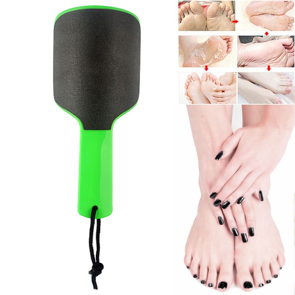 Concave Voet Bestand Dubbelzijdig Opknoping Loop Herbruikbare Rasp Pedicure Wasbare Gereedschap Gebogen Voeten Care Eelt Remover Nail Grof: green