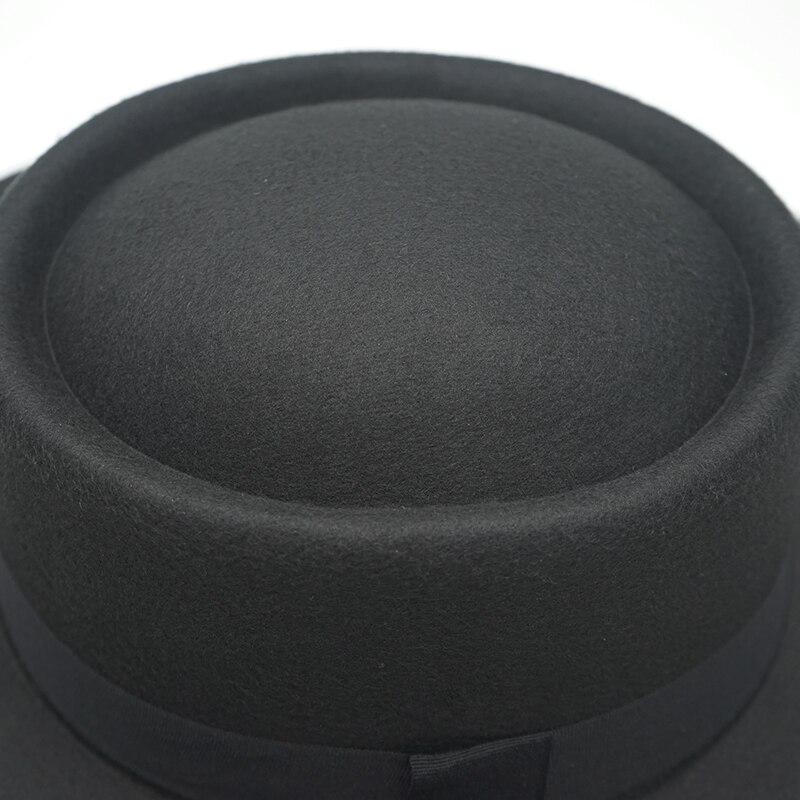 Vinter efterår sejler flad top hat til kvinder & #39 ;s mand bred skygge damer fedoras hat jazz cap klassisk bowler feminino gorra