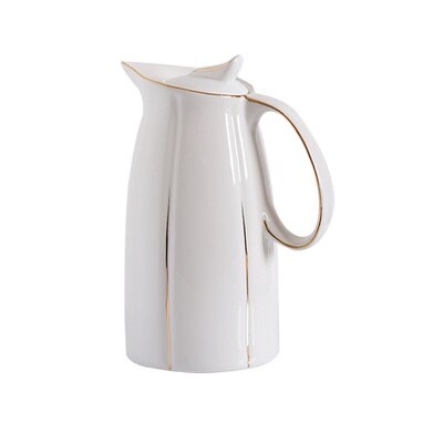 1.5L / 2L Ceramic Pitchers Water Bottles Cold Kettle No Explosion Jug Large Capacity Household Ceramic Thermos: 1.5L / B