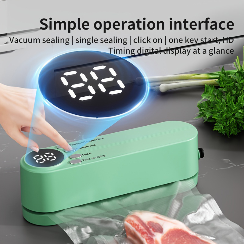 Xiaomi Mijia-máquina de sellado al vacío automática inalámbrica, pequeña, portátil, para envasado de alimentos, máquina laminada, preservación