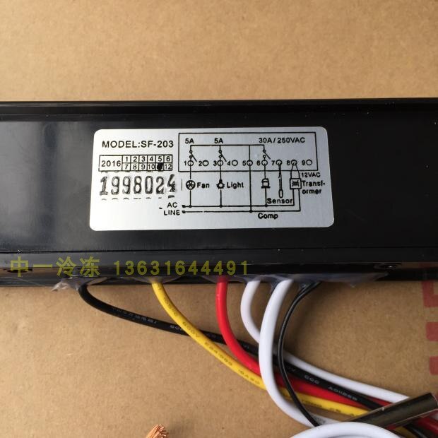 Shangfang SF-203 Display Cabinet Temperature Controller Freezer Refrigerator Electronic Thermostat PC 203 Thermostat