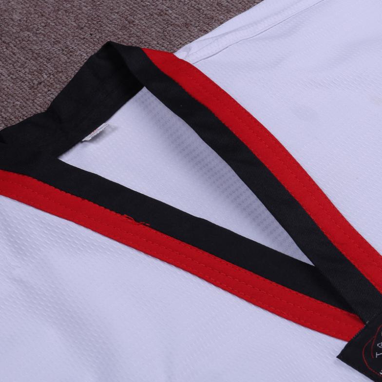 White Dobok Taekwondo Uniforms Tae kwon do Long Sleeve Uniform XXXS-XXXL