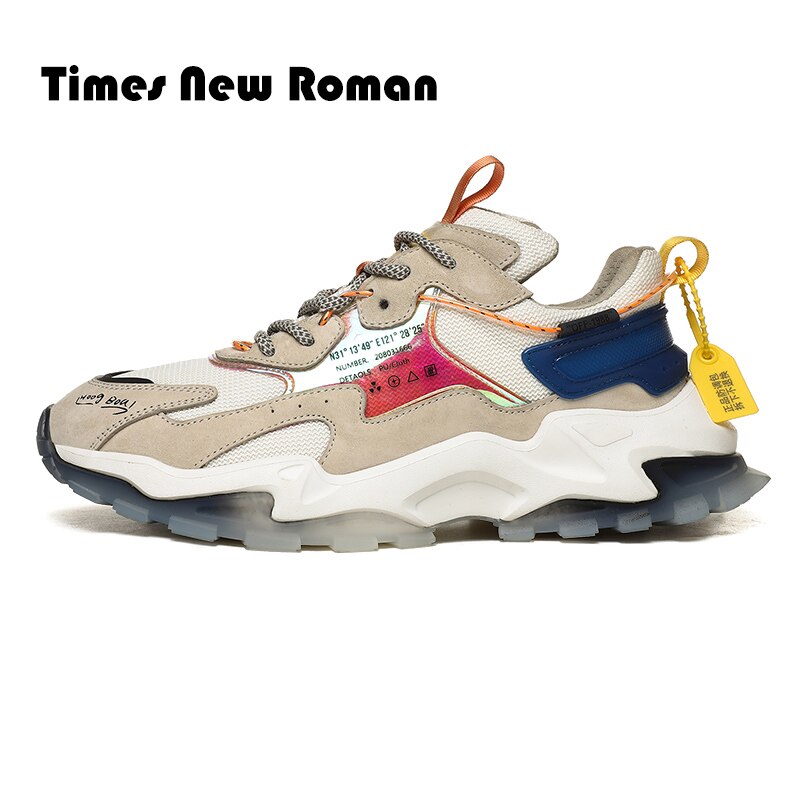 Times nouvelle romaine résistant à la hommes épais baskets hiver respirant haute élasticité adulte homme chaussures décontractées